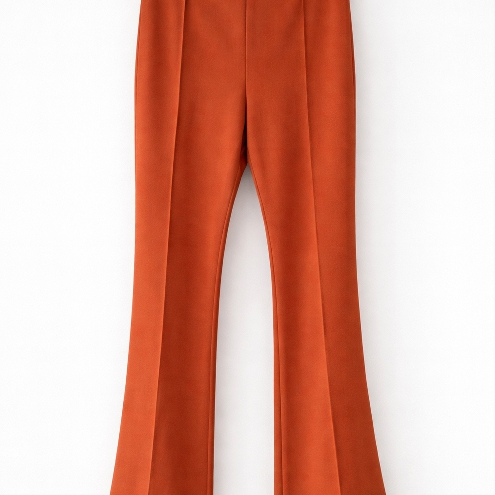LuLaRoe Joey Burnt Orange Flare Pants